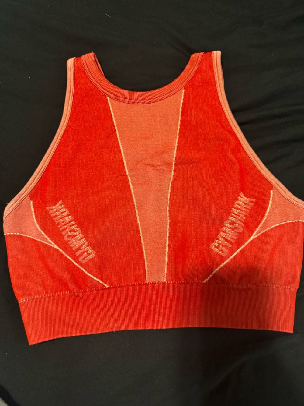 Gymshark Red Seamless High Neck Sports Bra